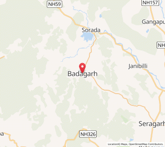 Map of Barhagarh, Odisha