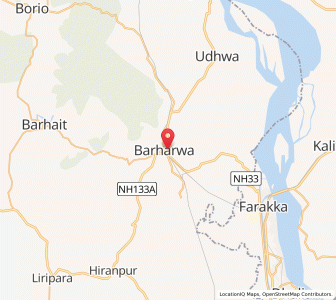 Map of Barharwa, Jharkhand