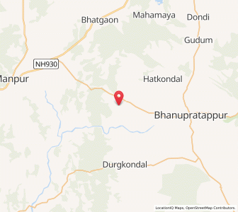 Map of Barheli, Chhattisgarh