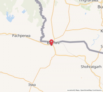 Map of Barhni, Uttar Pradesh
