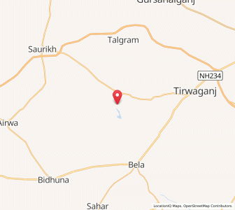 Map of Barhran, Uttar Pradesh