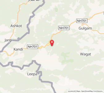 Map of Bari Bekh, Kashmir