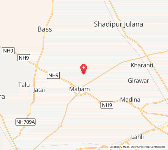 Map of Bari Bhaini, Haryana