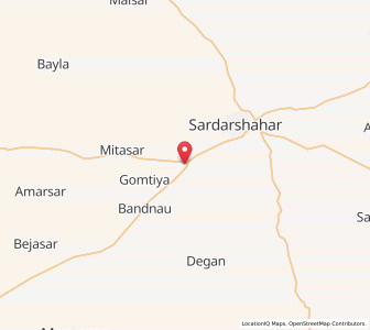 Map of Bari Sawal, Rajasthan