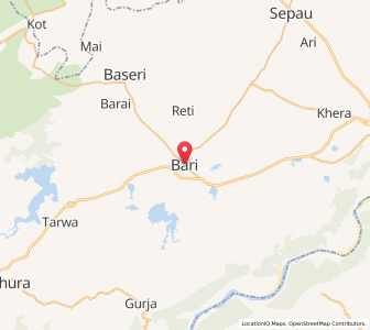 Map of Bari, Uttar Pradesh