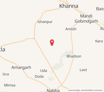 Map of Barima, Punjab