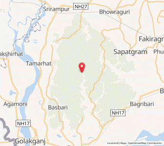 Map of Barjhora, Assam