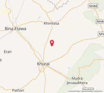 Map of Barodiyabaman, Madhya Pradesh