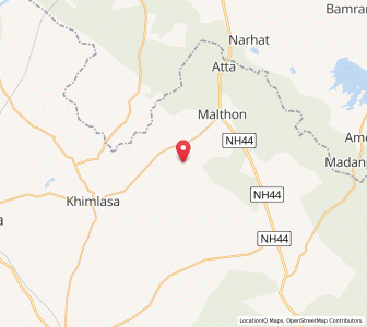 Map of Barodiyagusain, Madhya Pradesh
