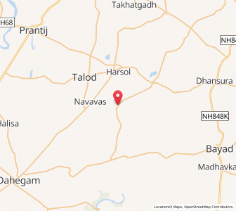 Map of Barodra, Gujarat