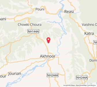 Map of Barola, Kashmir