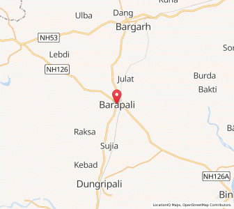 Map of Barpali, Odisha