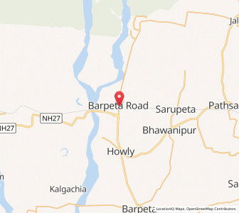 Map of Barpeta Road, Assam