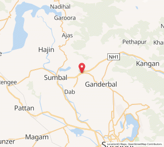 Map of Barsu, Kashmir