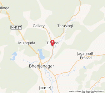 Map of Baruda, Odisha