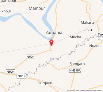 Map of Baruin, Bihar