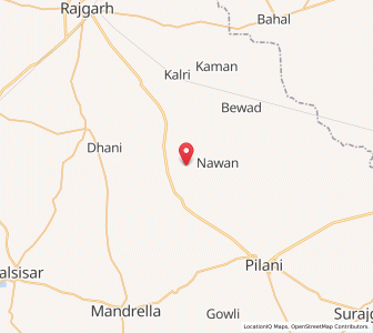 Map of Bas Lalsingh, Rajasthan