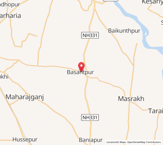Map of Basantpur, Bihar