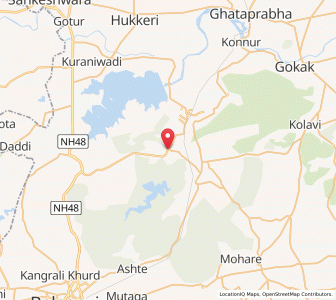 Map of Basapur, Karnataka