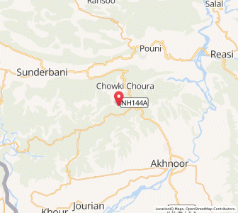 Map of Basawa, Kashmir