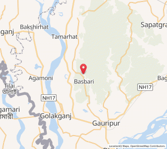 Map of Basbari, Assam