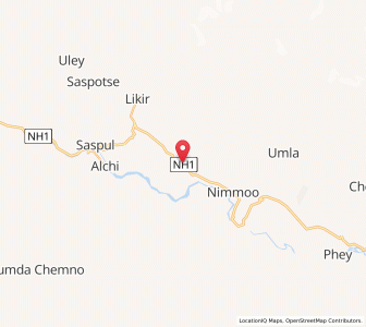 Map of Basgo, Kashmir