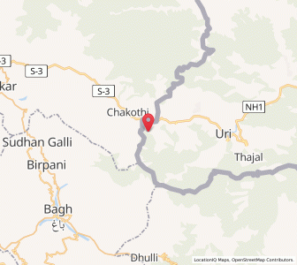 Map of Bashma, Kashmir