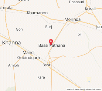 Map of Basi, Punjab