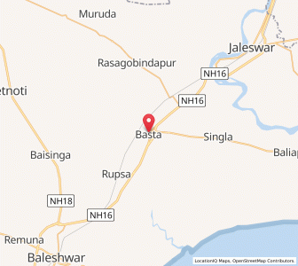 Map of Basta, Odisha