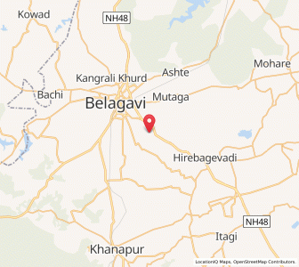 Map of Bastawad, Karnataka