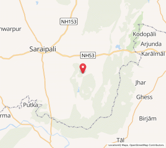 Map of Bastipali, Chhattisgarh