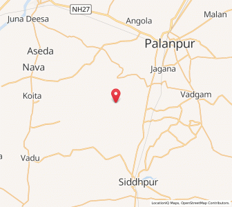 Map of Basu, Gujarat