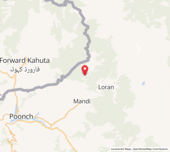 Map of Batala Hil, Kashmir