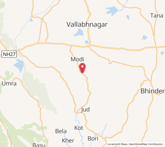 Map of Batera, Rajasthan