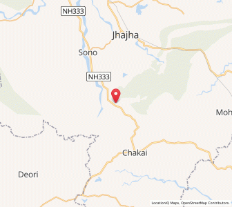 Map of Batia, Bihar