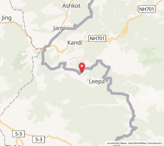 Map of Batlian, Kashmir