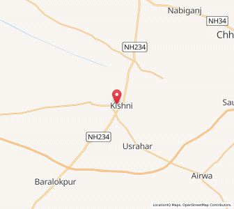 Map of Batparao, Uttar Pradesh