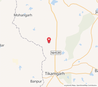 Map of Batwaha, Madhya Pradesh