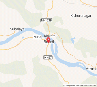 Map of Bauda, Odisha