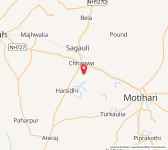 Map of Baudha, Bihar