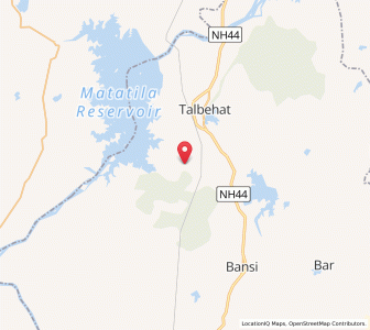 Map of Baulai, Uttar Pradesh