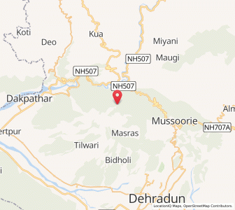 Map of Baundh, Uttarakhand