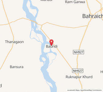 Map of Baundi, Uttar Pradesh