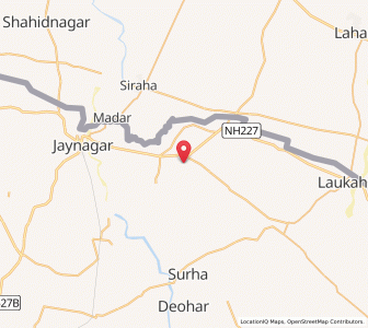 Map of Bauraha, Bihar