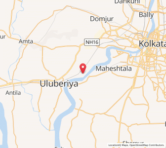 Map of Bauria, West Bengal