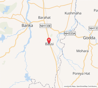 Map of Bausi, Bihar
