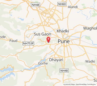 Map of Bavdhan, Maharashtra