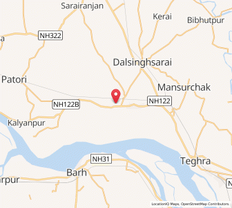 Map of Bazidpur, Bihar