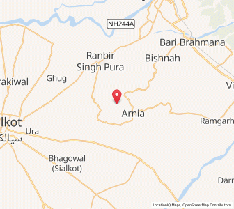 Map of Beaspur, Kashmir