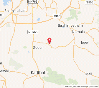Map of Begampet, Andhra Pradesh